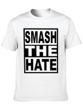 Smash The Hate Black Graphic T-Shirt