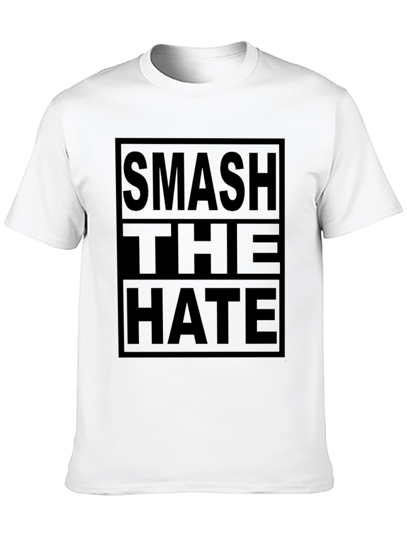 Smash The Hate Black Graphic T-Shirt