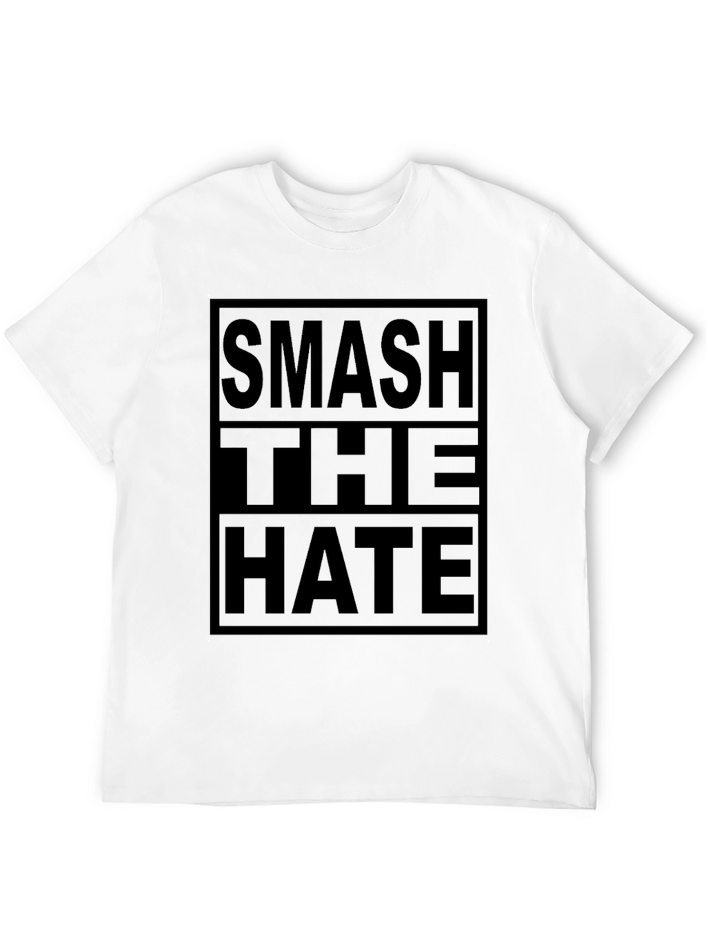 Smash The Hate Black Graphic T-Shirt