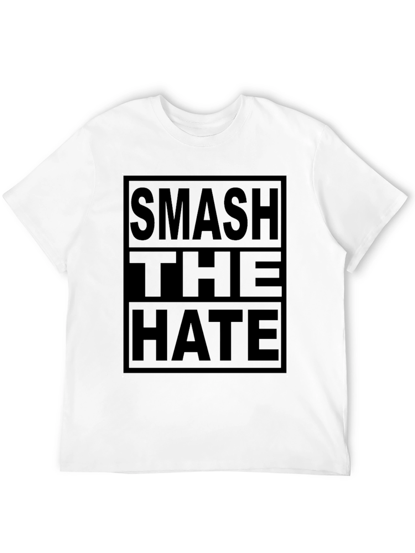 Smash The Hate Black Graphic T-Shirt