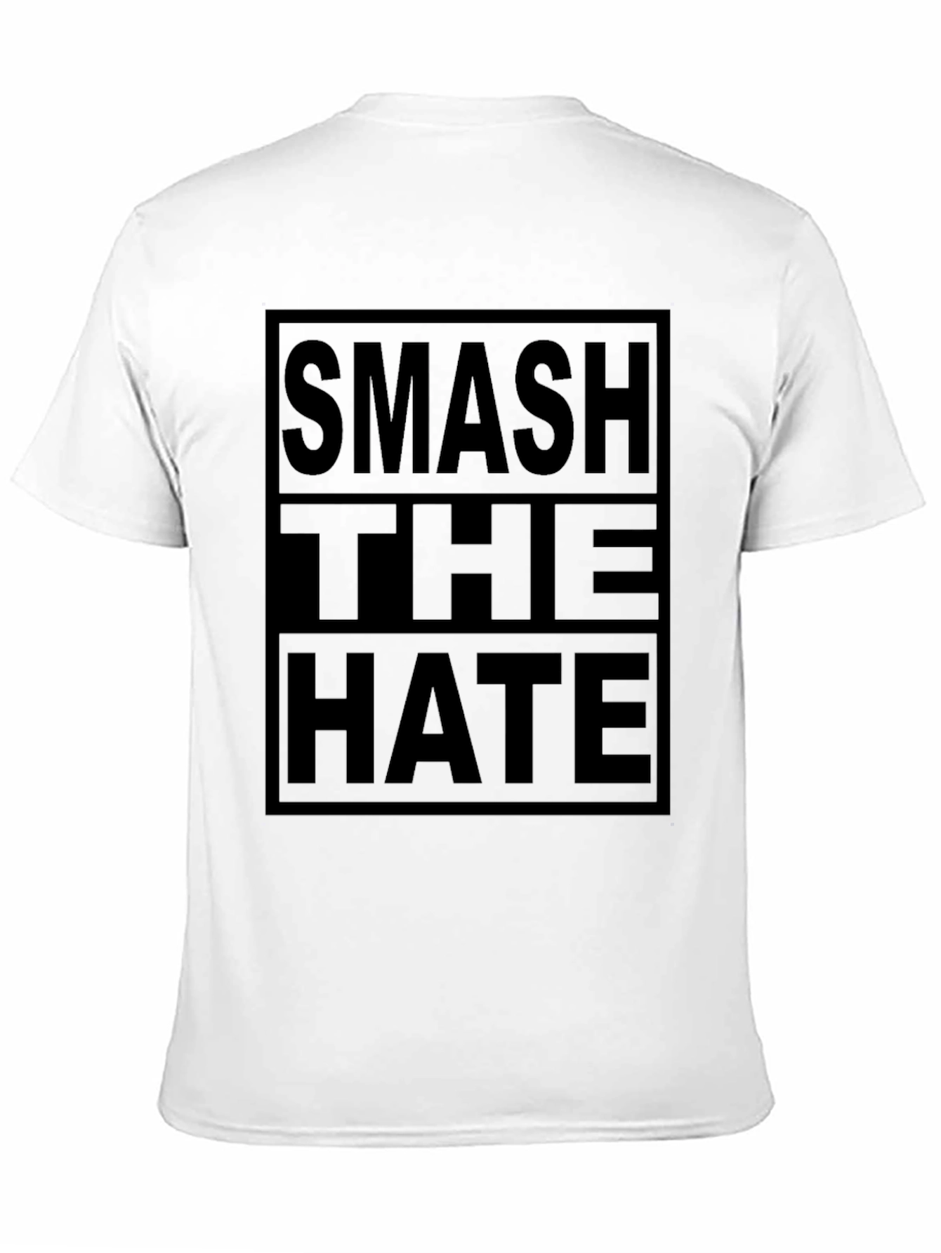 Smash The Hate Black Graphic T-Shirt