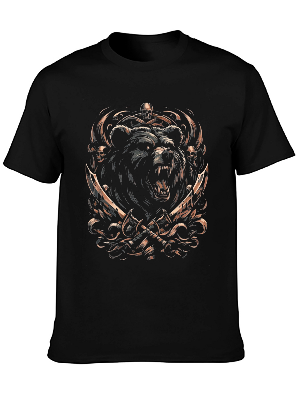 Bear Warrior Black T-Shirt