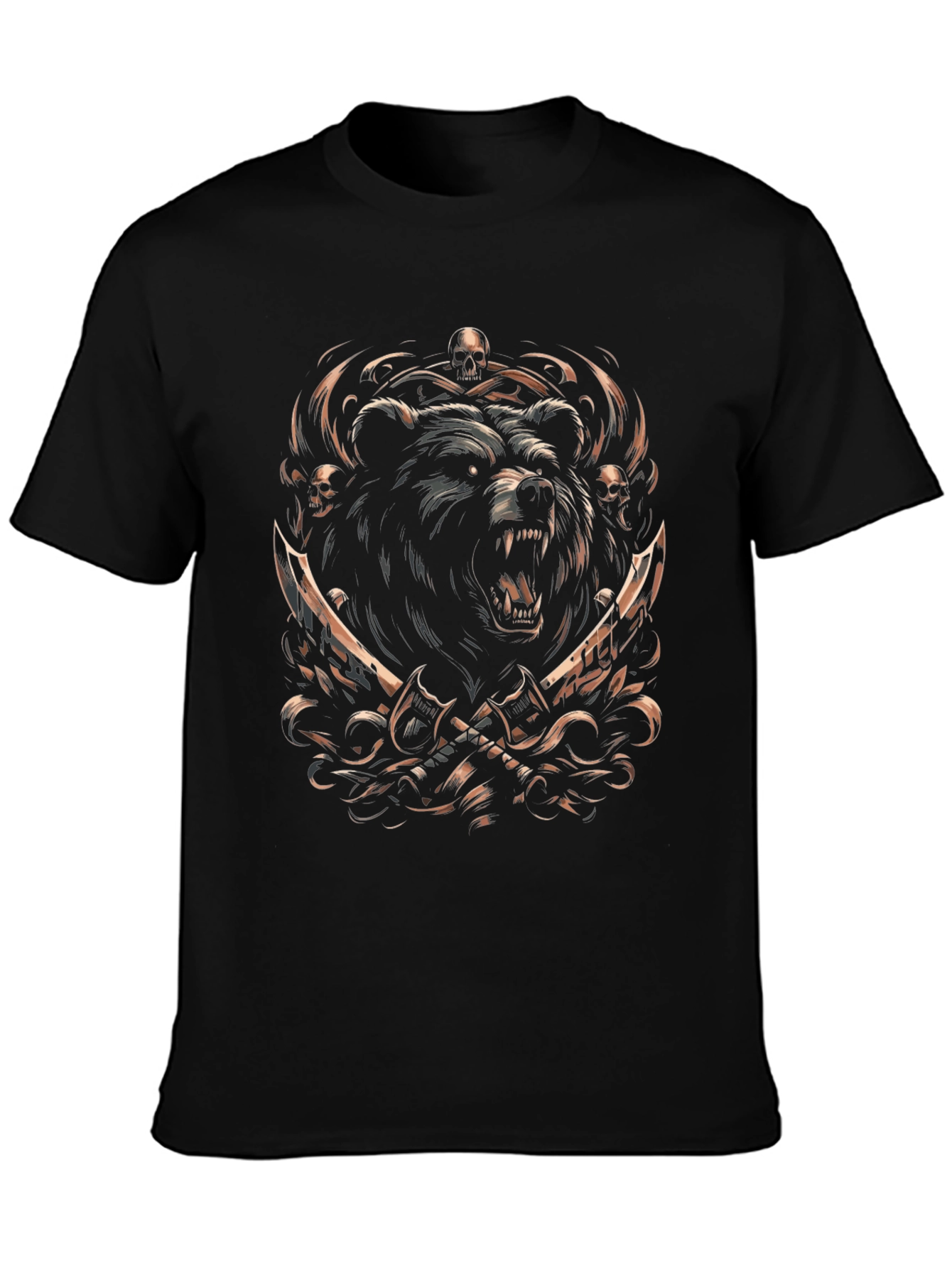 Bear Warrior Black T-Shirt