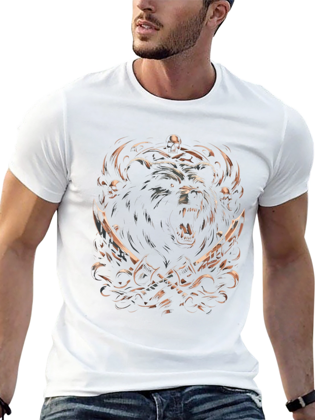 Bear Warrior Black T-Shirt