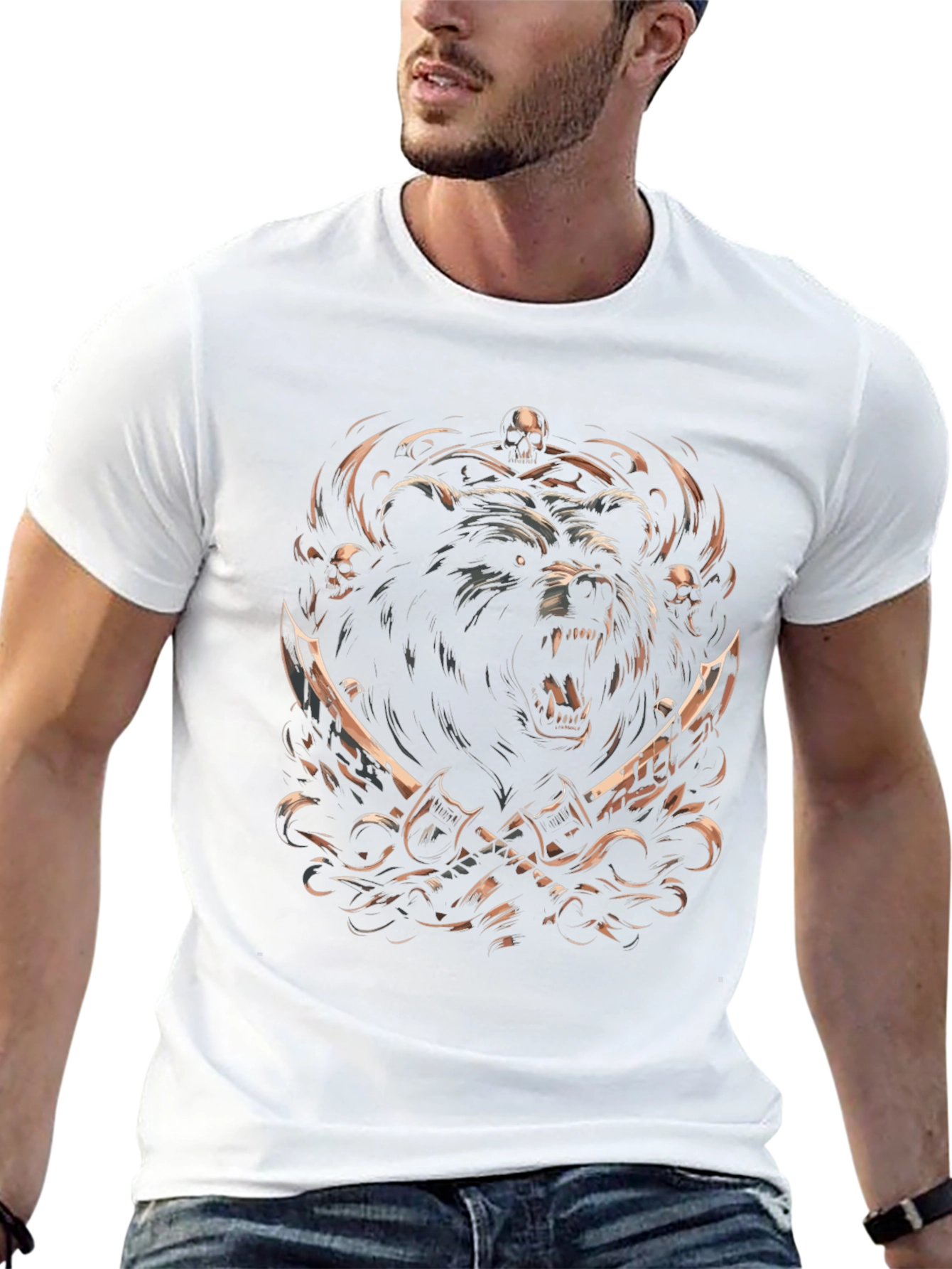 Bear Warrior Black T-Shirt