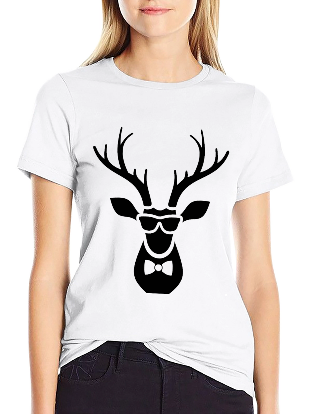 Cool Deer Graphic Tee - Stylish Animal Print T-Shirt