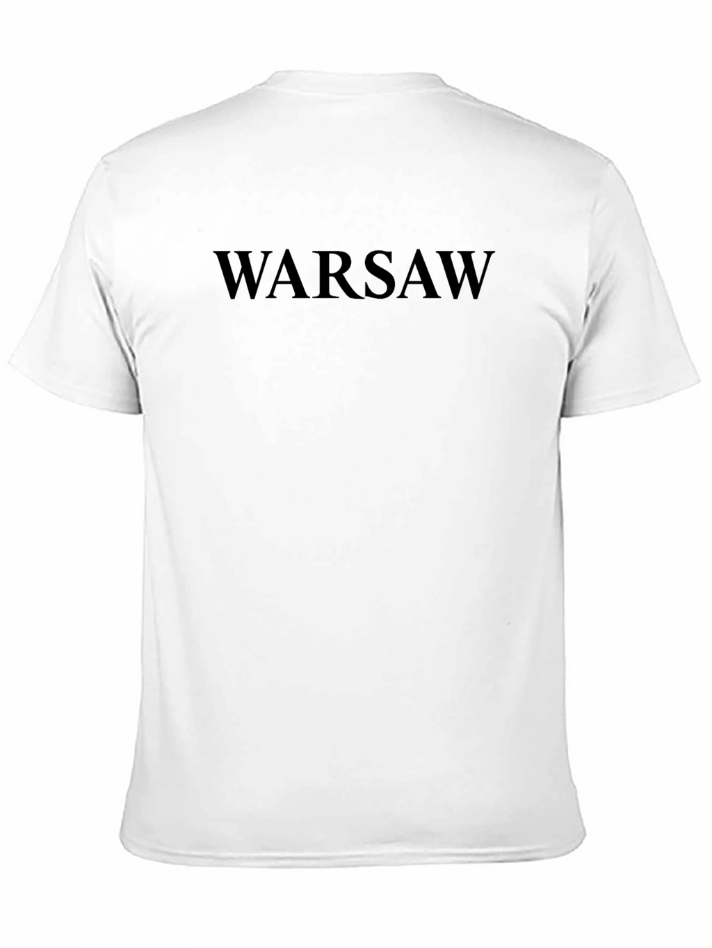 Warsaw Text Graphic Black T-Shirt