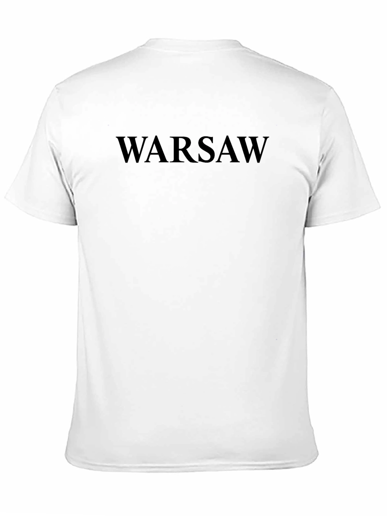 Warsaw Text Graphic Black T-Shirt