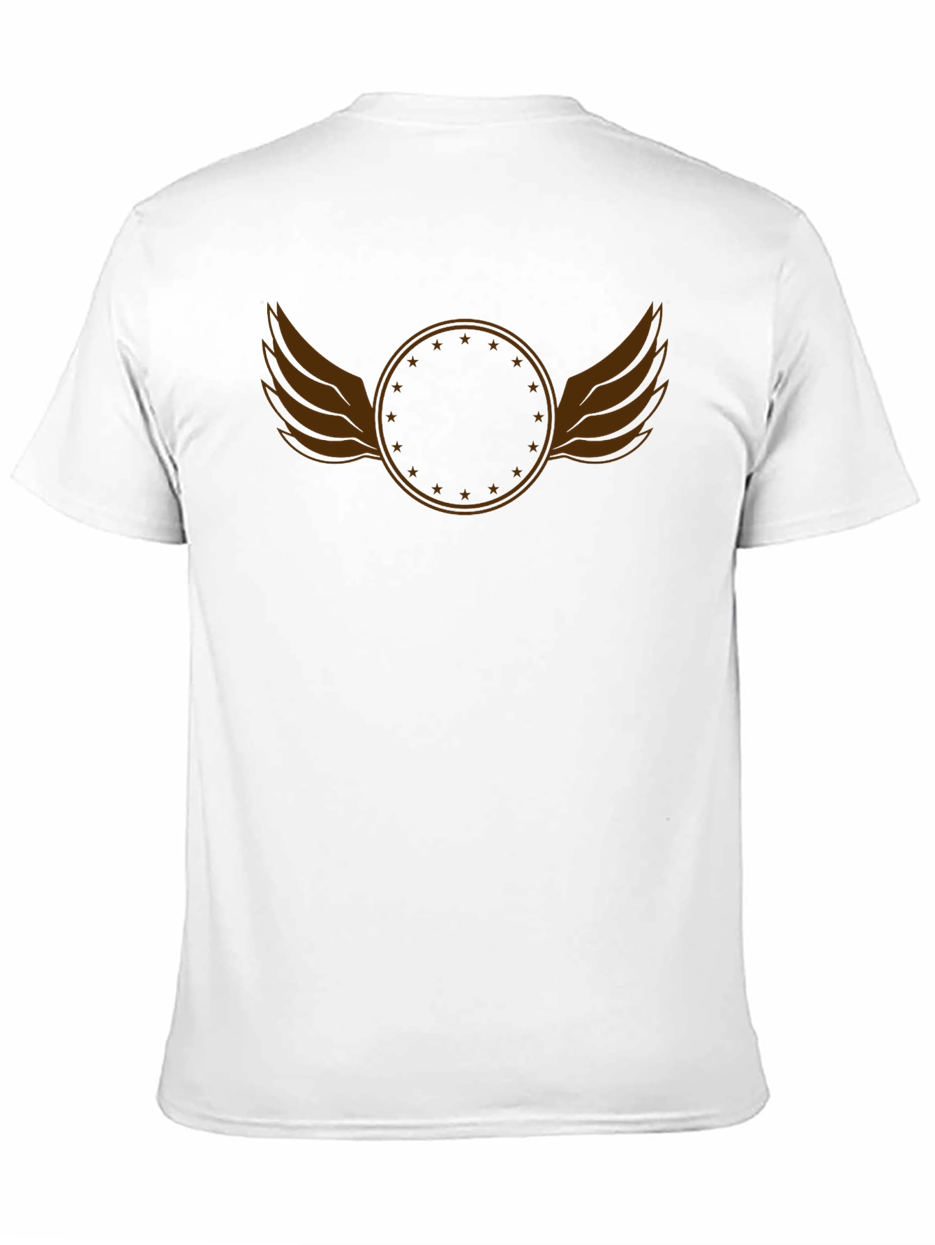 Winged Star Circle Black Tee