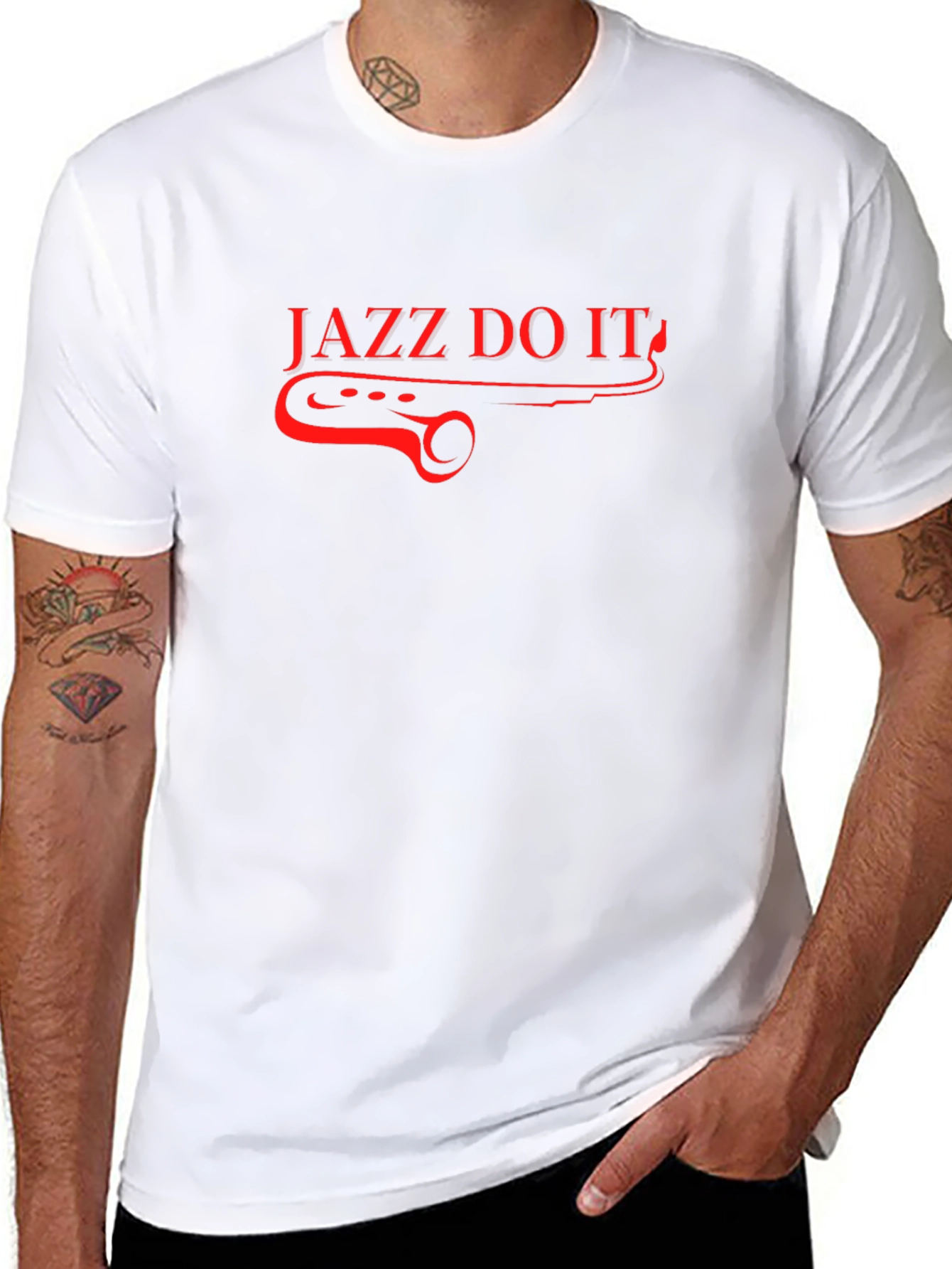 Jazz Do It Graphic Tee - Black Cotton T-Shirt