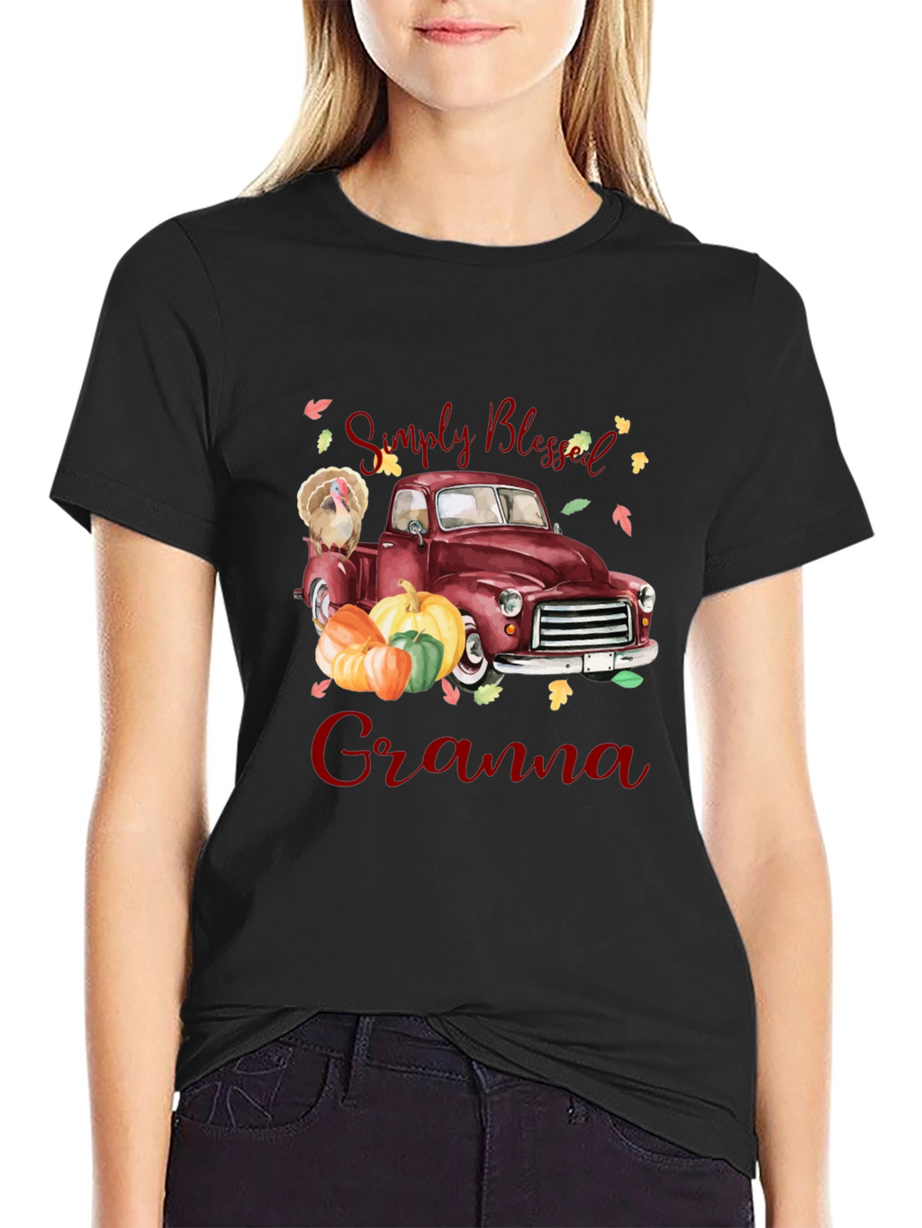 Simply Blessed Grandma Thanksgiving T-Shirt