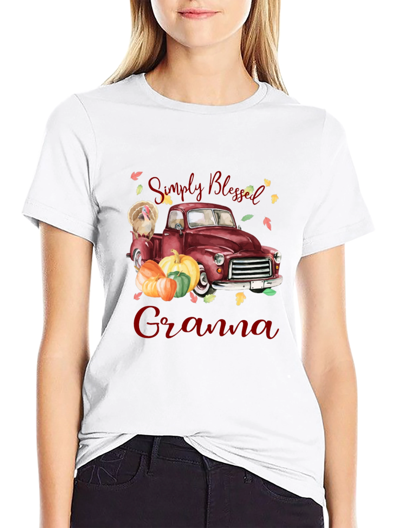 Simply Blessed Grandma Thanksgiving T-Shirt