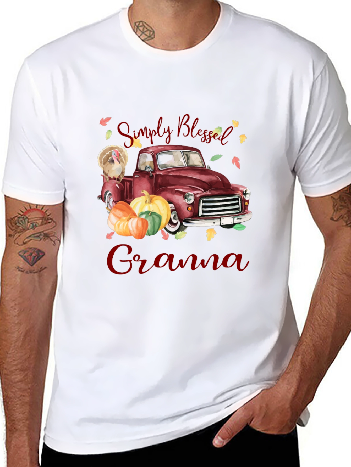 Simply Blessed Grandma Thanksgiving T-Shirt