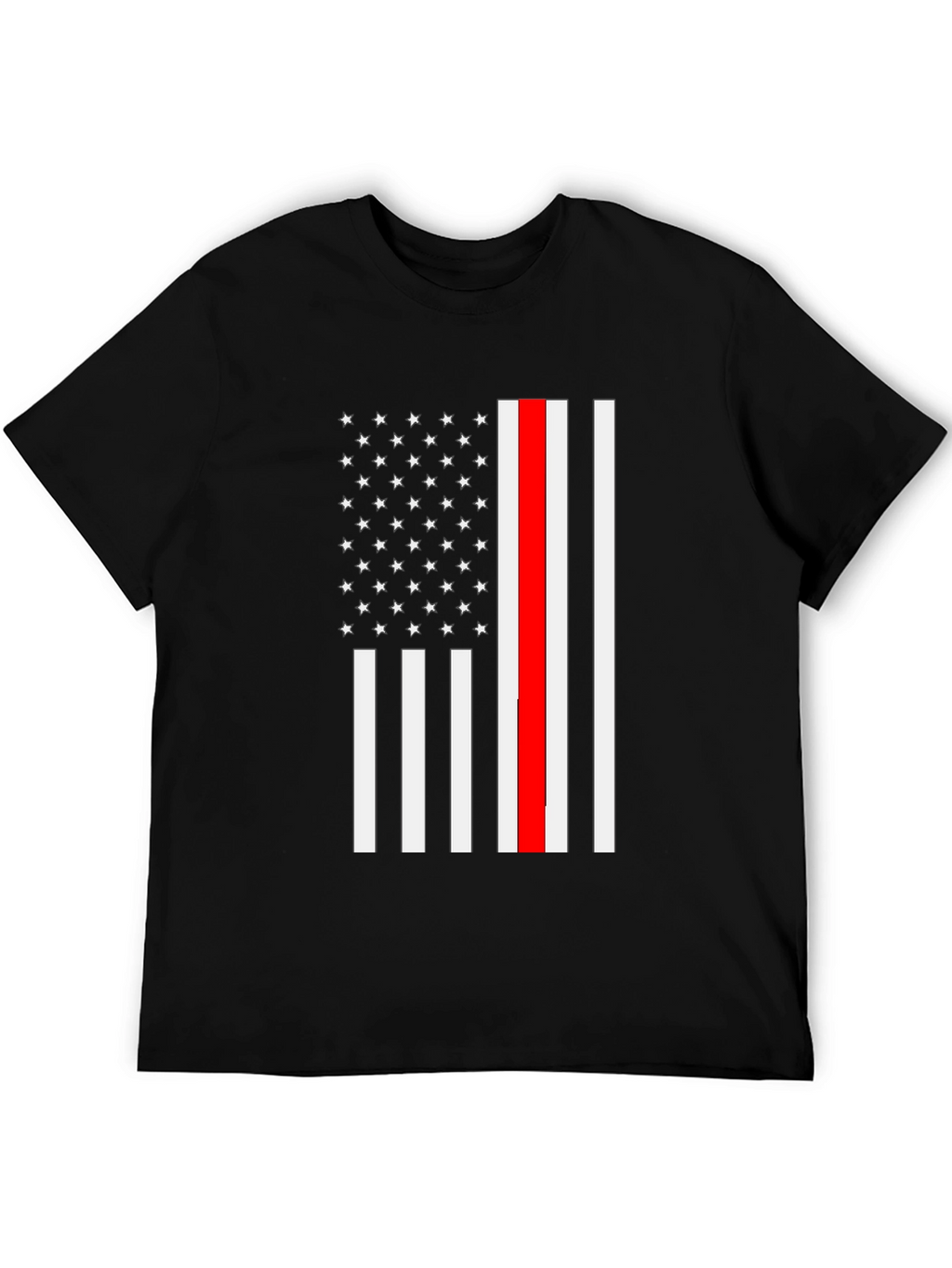 Thin Red Line Flag T-Shirt Firefighter Support