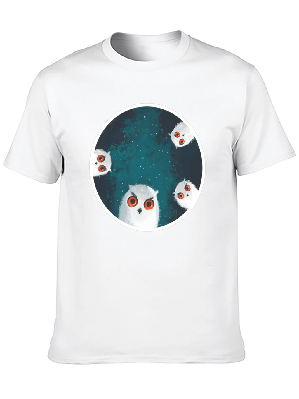 Owl Constellation Graphic Tee - Stylish Black T-Shirt