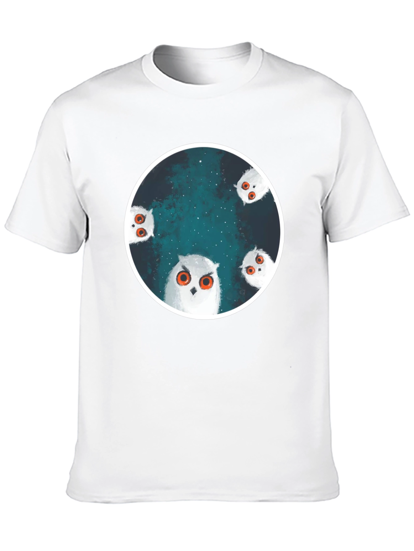 Owl Constellation Graphic Tee - Stylish Black T-Shirt