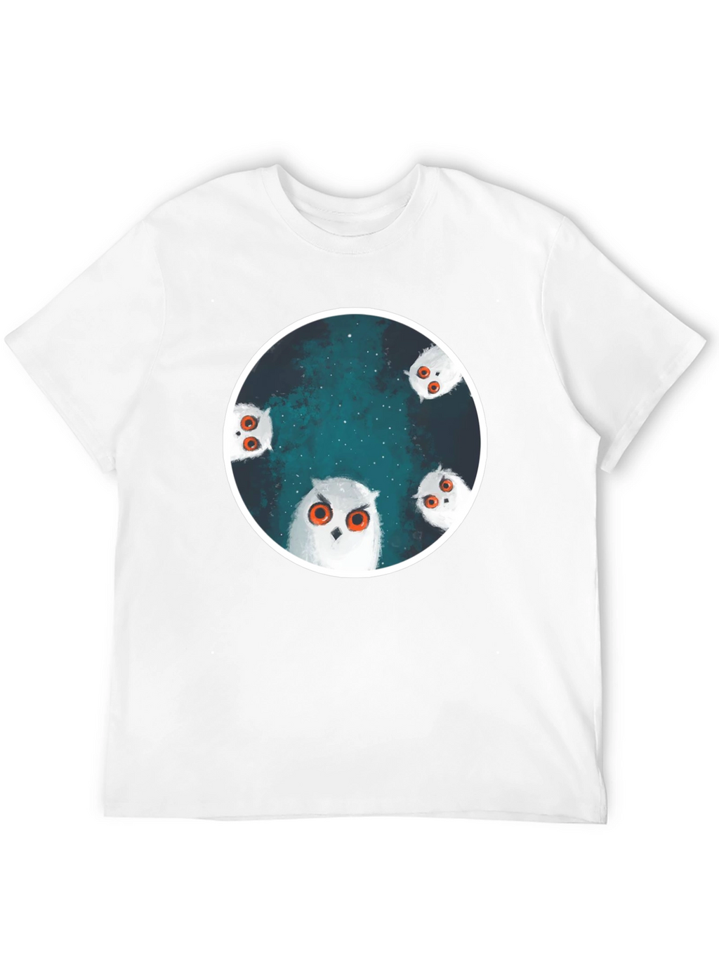 Owl Constellation Graphic Tee - Stylish Black T-Shirt