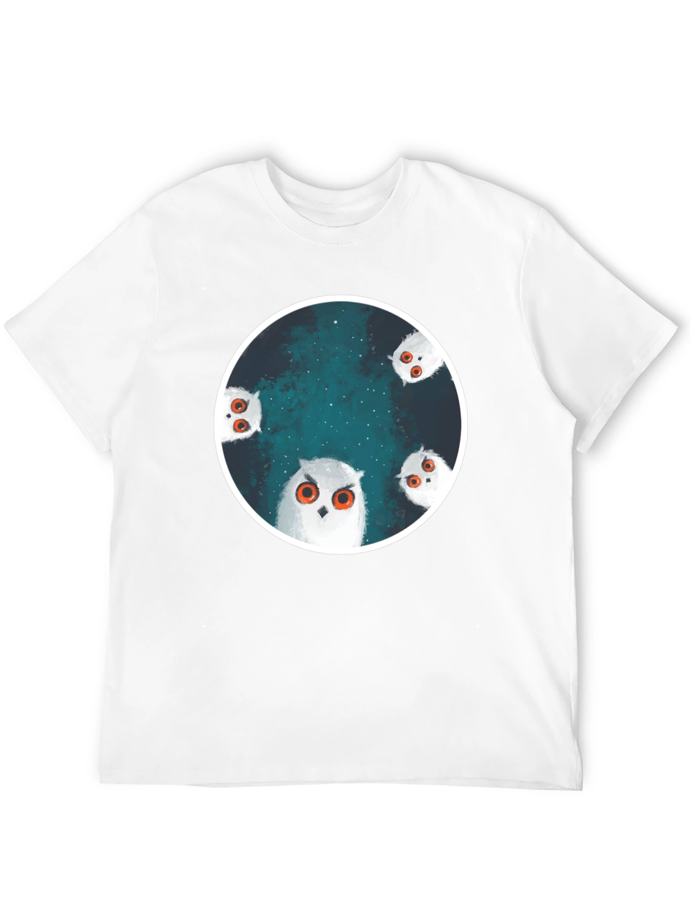 Owl Constellation Graphic Tee - Stylish Black T-Shirt