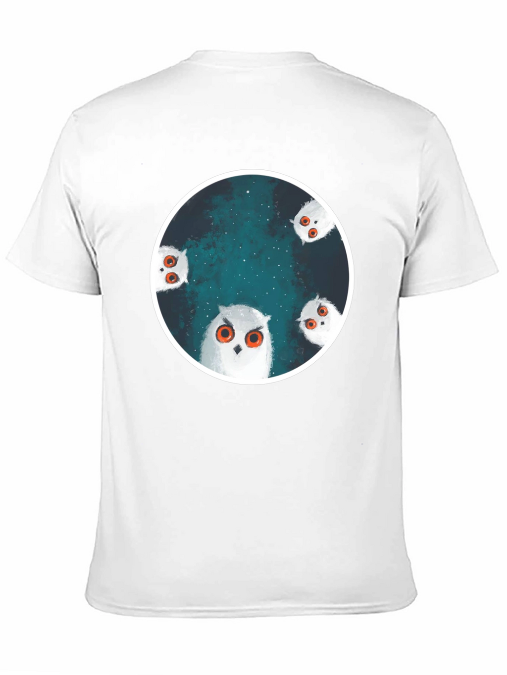Owl Constellation Graphic Tee - Stylish Black T-Shirt