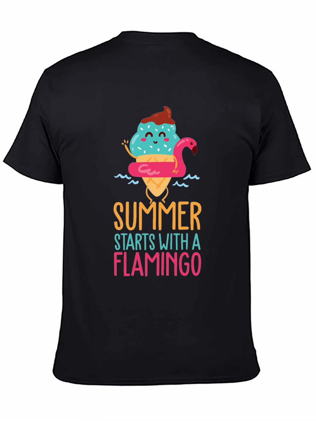 Summer Flamingo Graphic T-Shirt