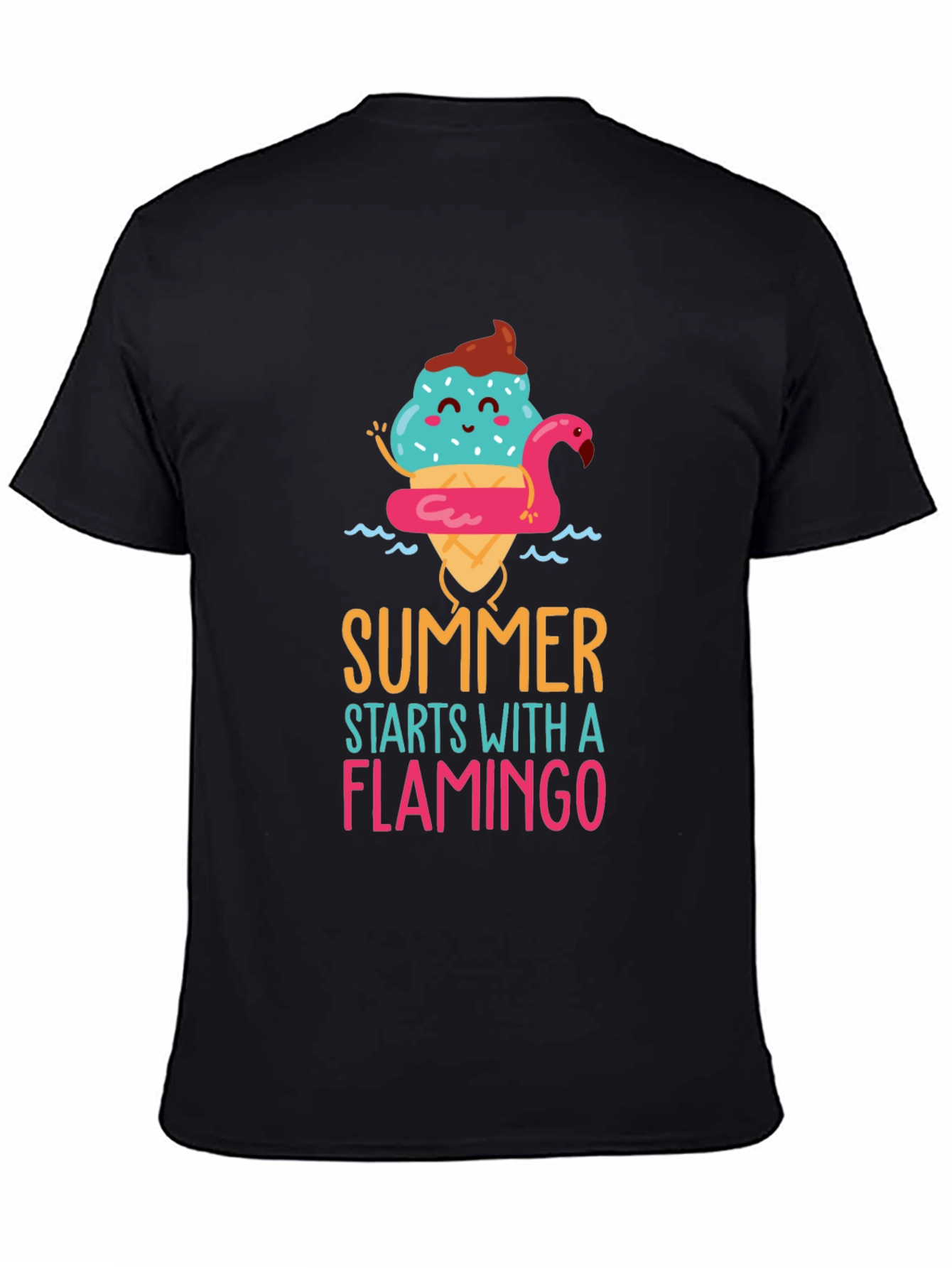 Summer Flamingo Graphic T-Shirt