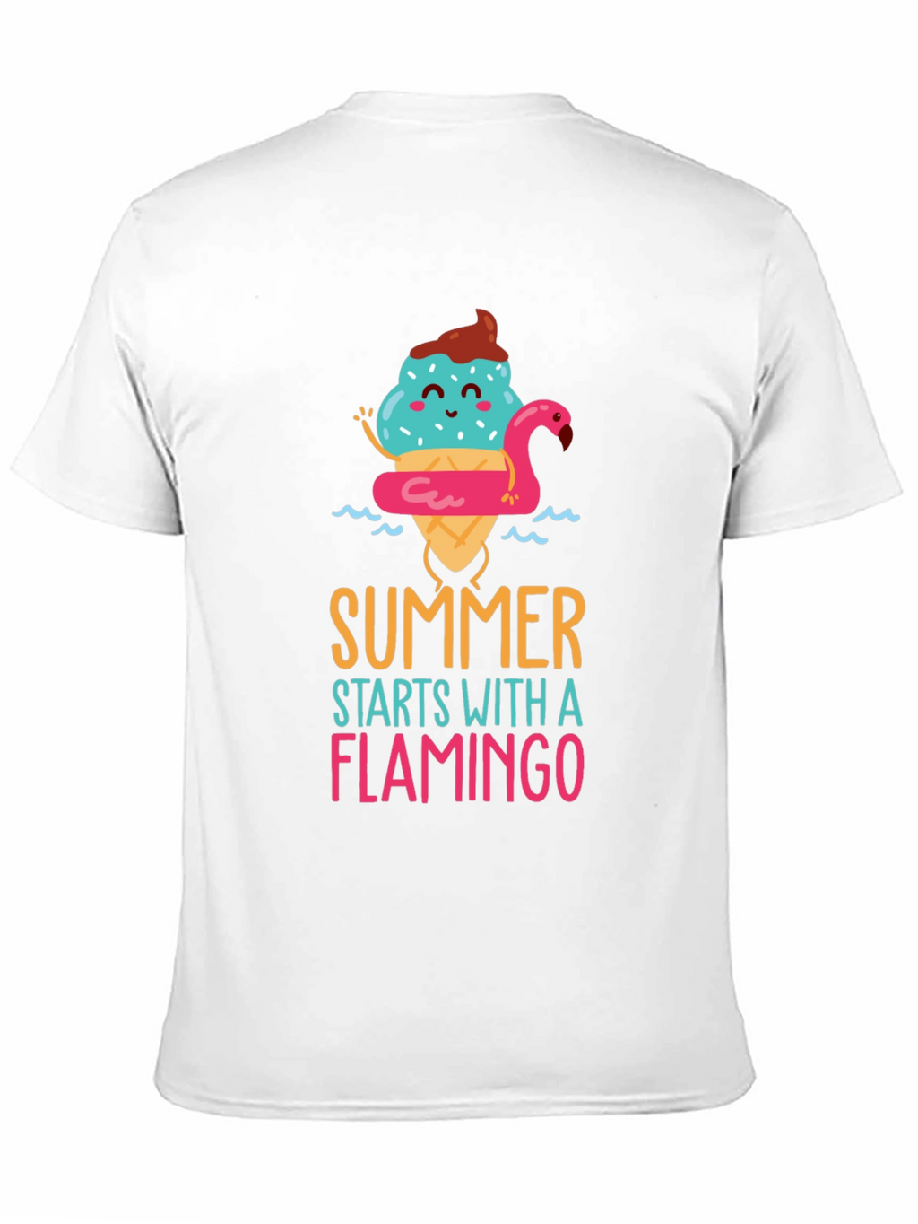 Summer Flamingo Graphic T-Shirt