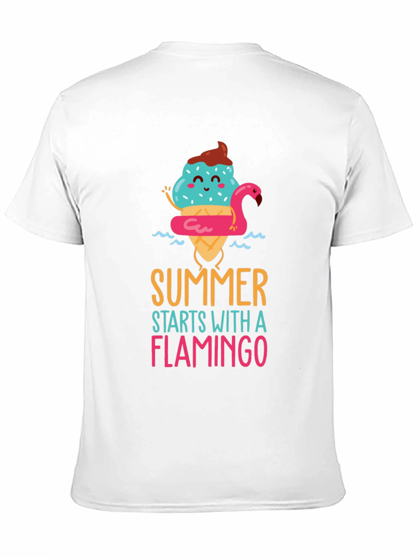 Summer Flamingo Graphic T-Shirt
