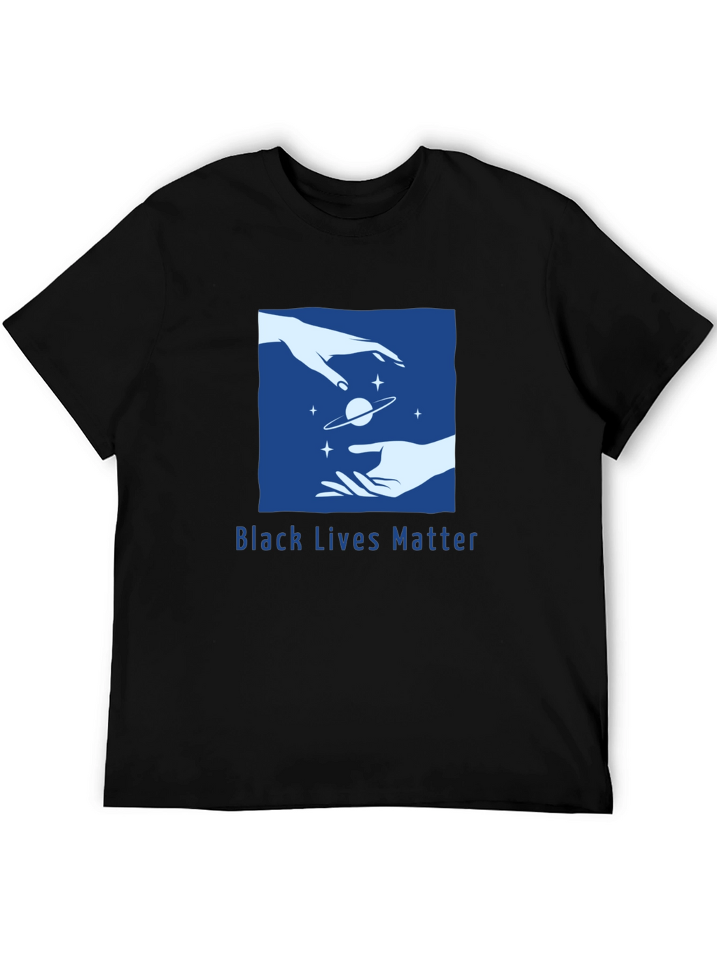 Black Lives Matter Graphic Tee - Celestial Hands Design