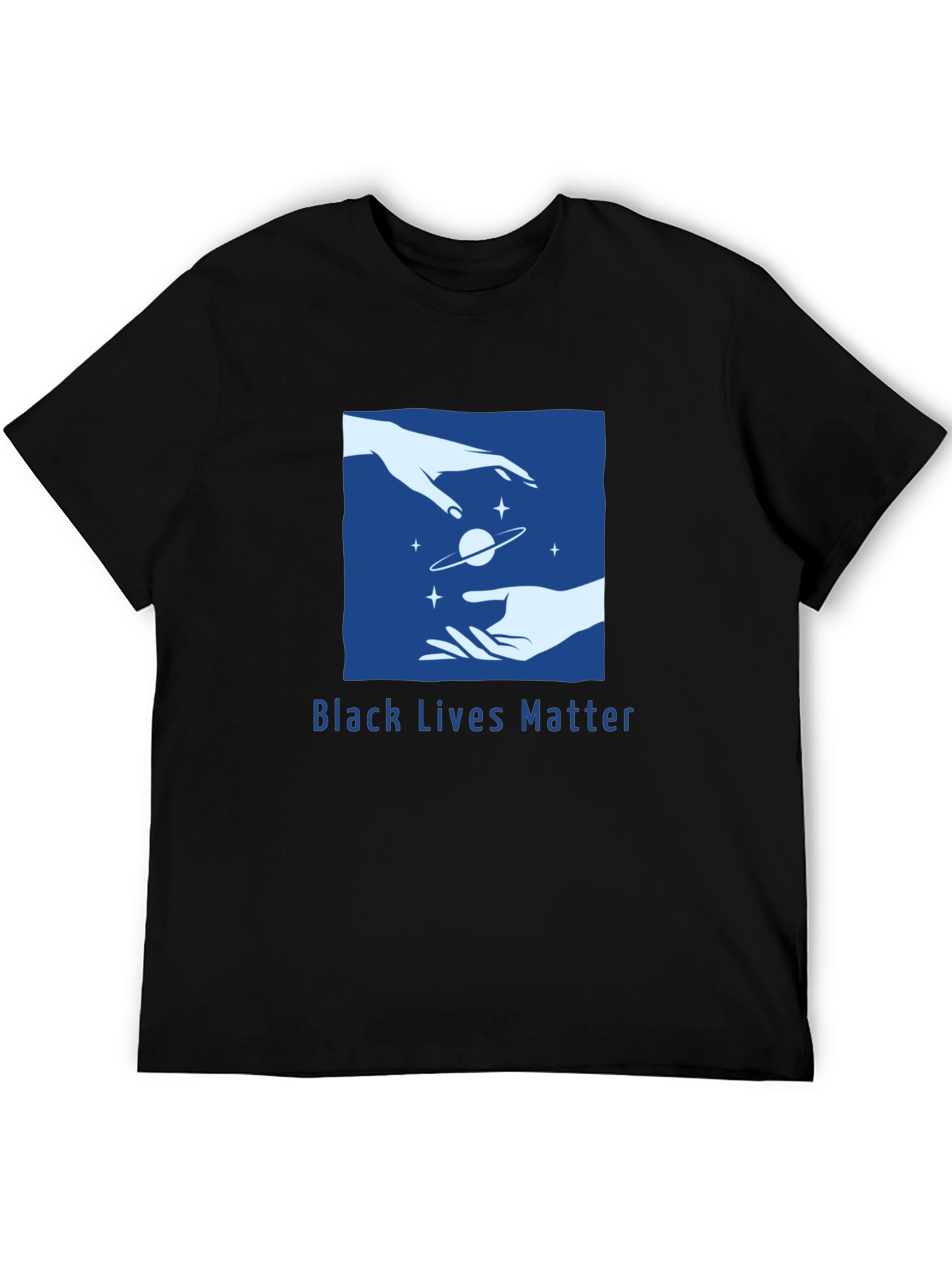 Black Lives Matter Graphic Tee - Celestial Hands Design