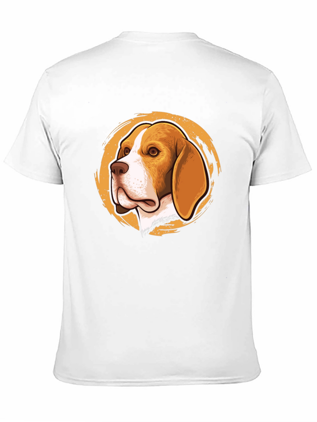 Beagle Dog Graphic Print Black T-Shirt
