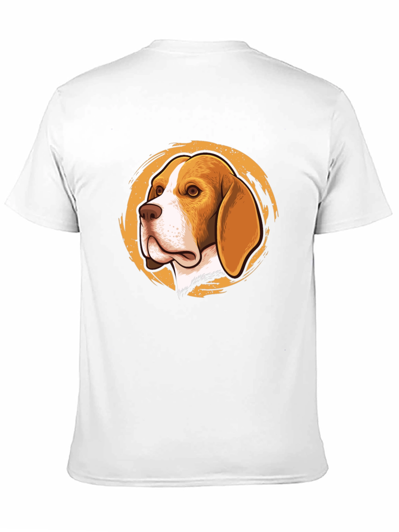 Beagle Dog Graphic Print Black T-Shirt