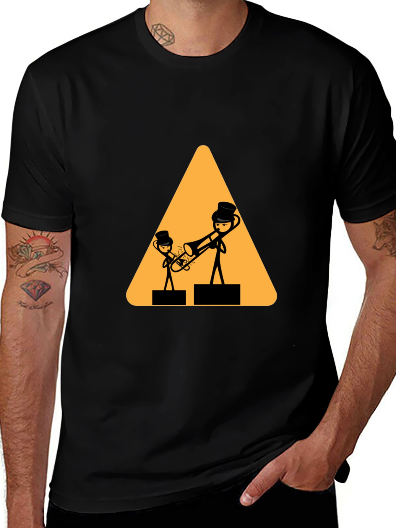 Novelty Musician Graphic T-Shirt