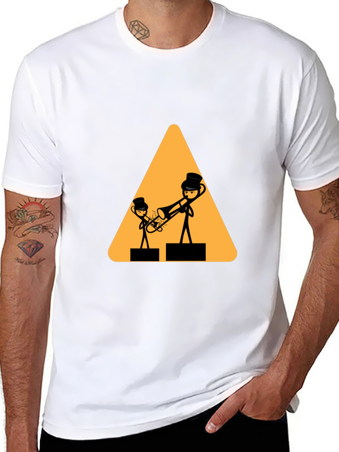 Novelty Musician Graphic T-Shirt