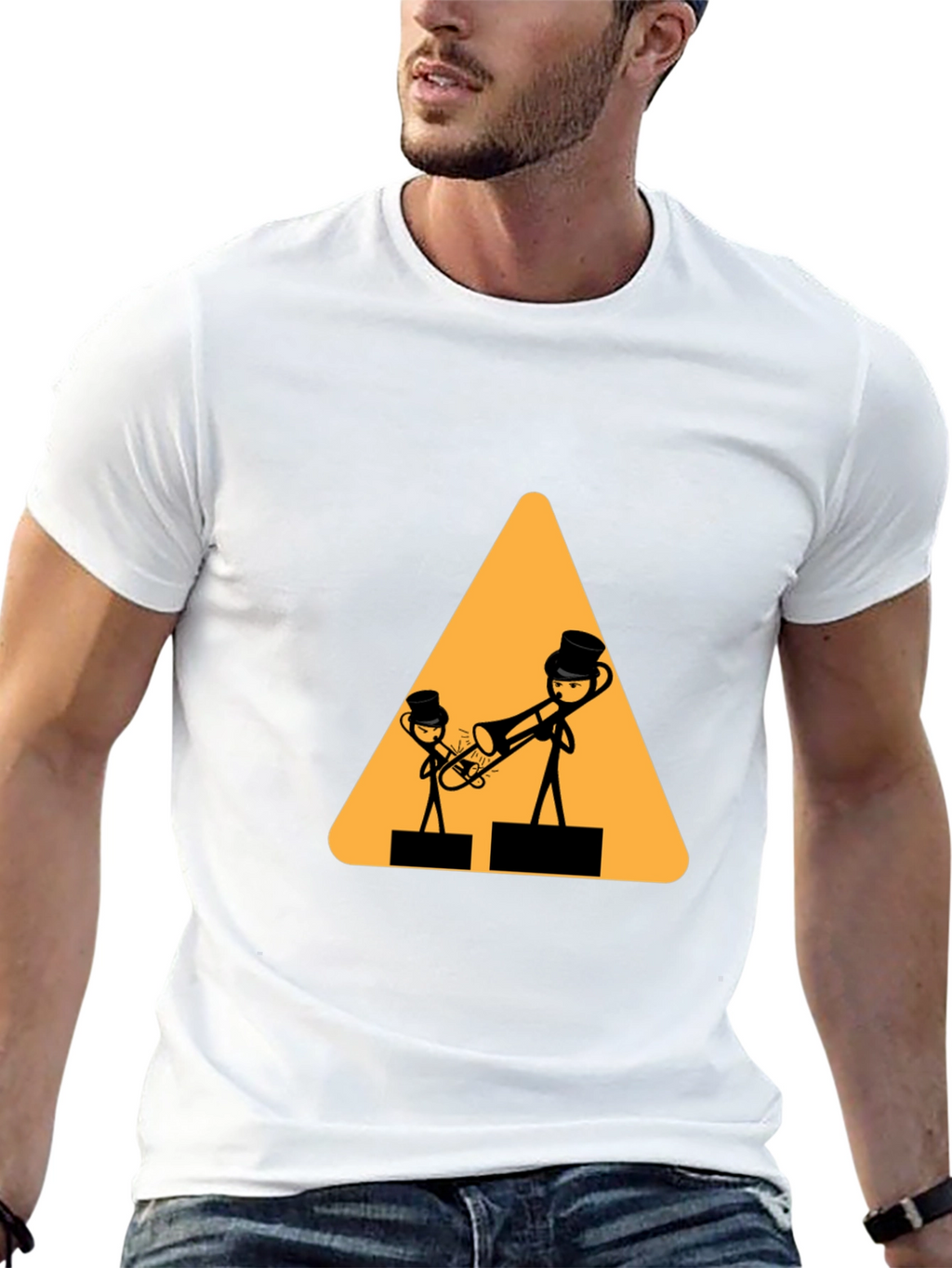 Novelty Musician Graphic T-Shirt