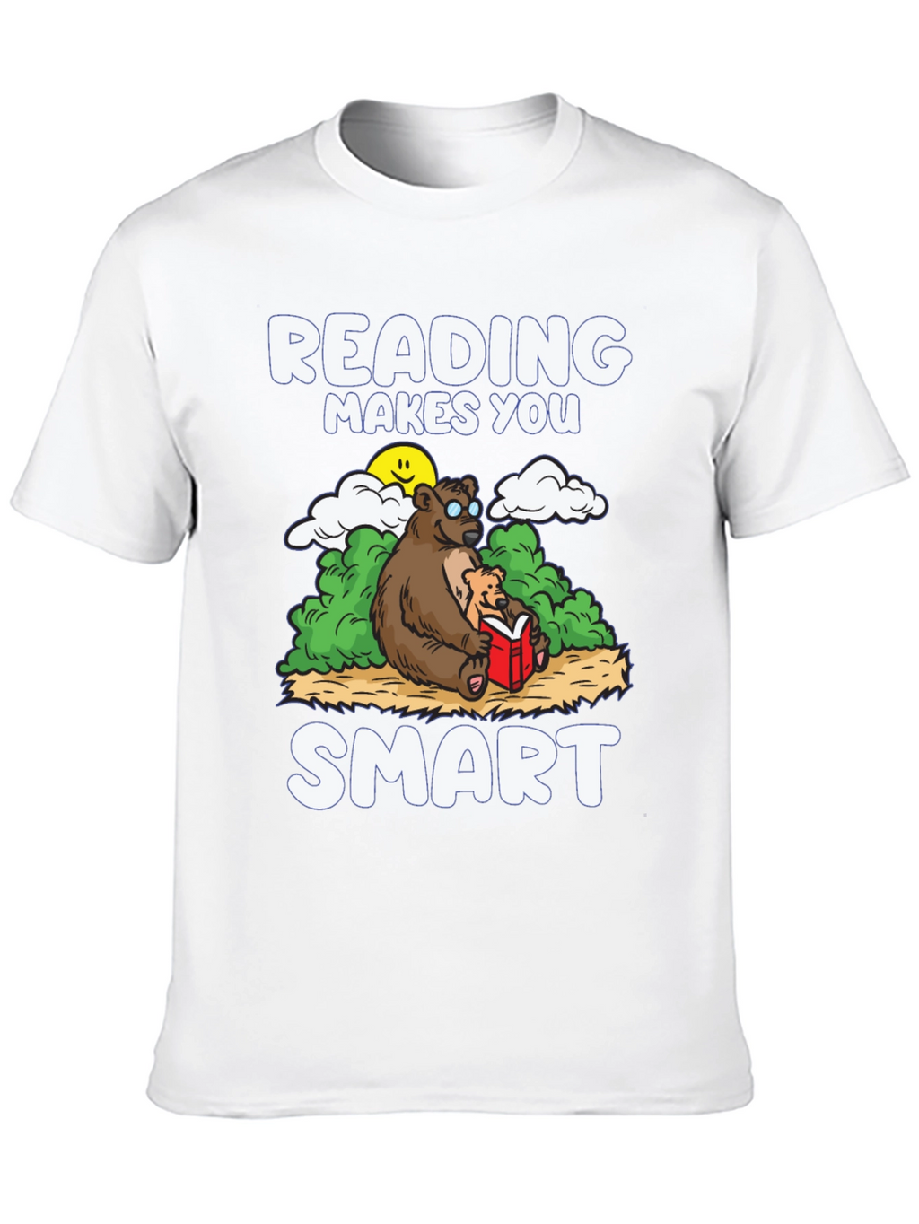 Reading Makes You Smart T-Shirt - Bear Design