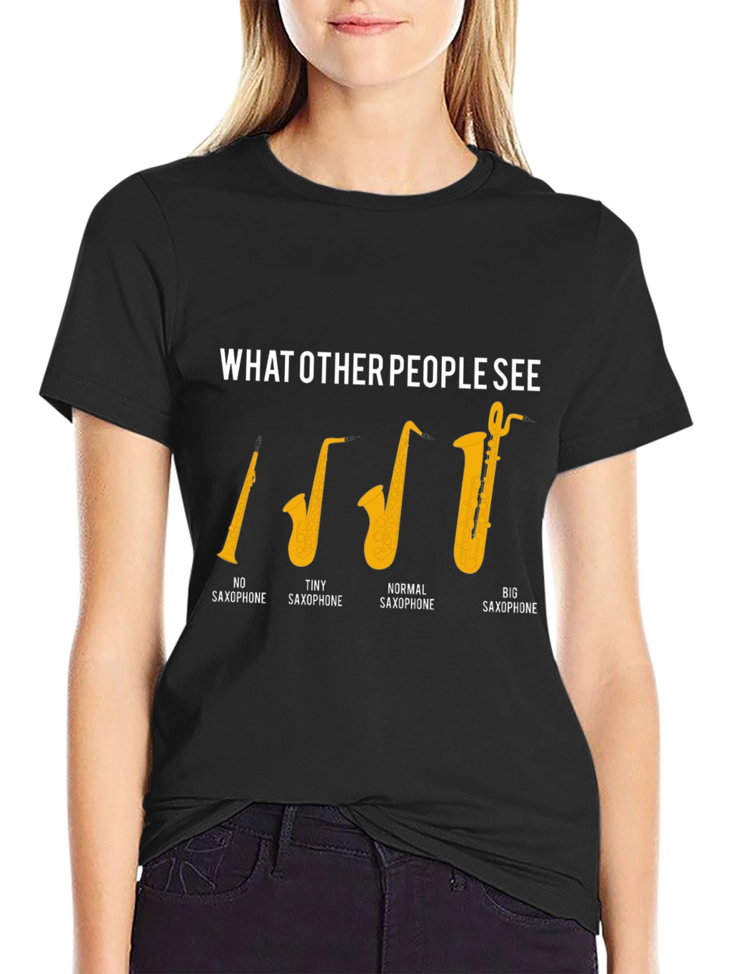 Saxophone Humor Graphic T-Shirt