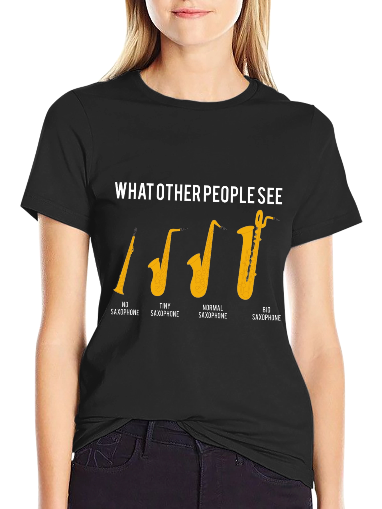 Saxophone Humor Graphic T-Shirt