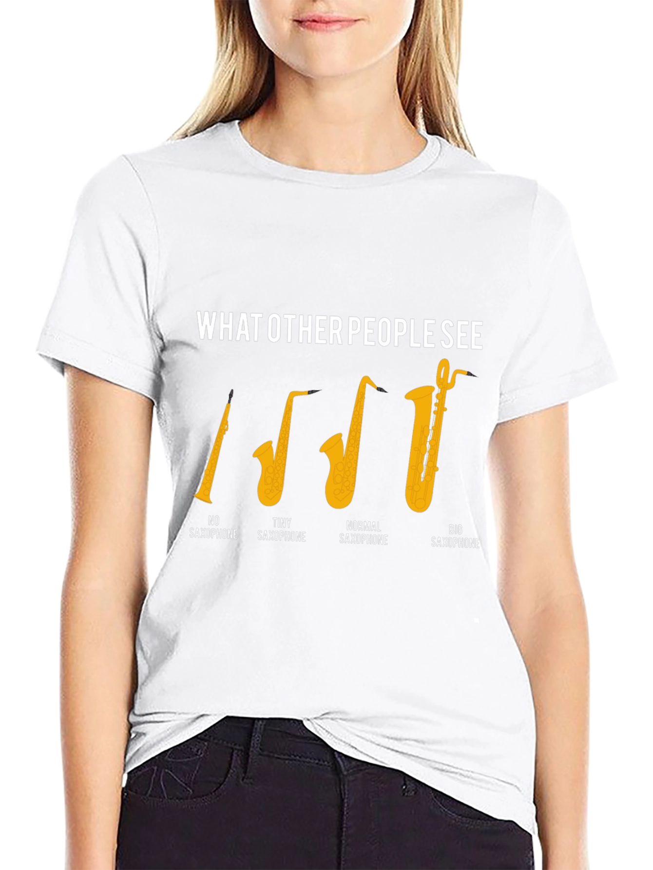Saxophone Humor Graphic T-Shirt