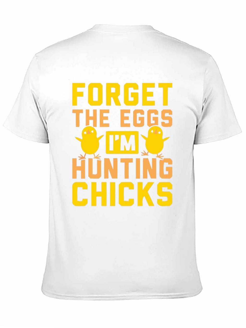 Funny Easter Hunting Chicks Graphic T-Shirt