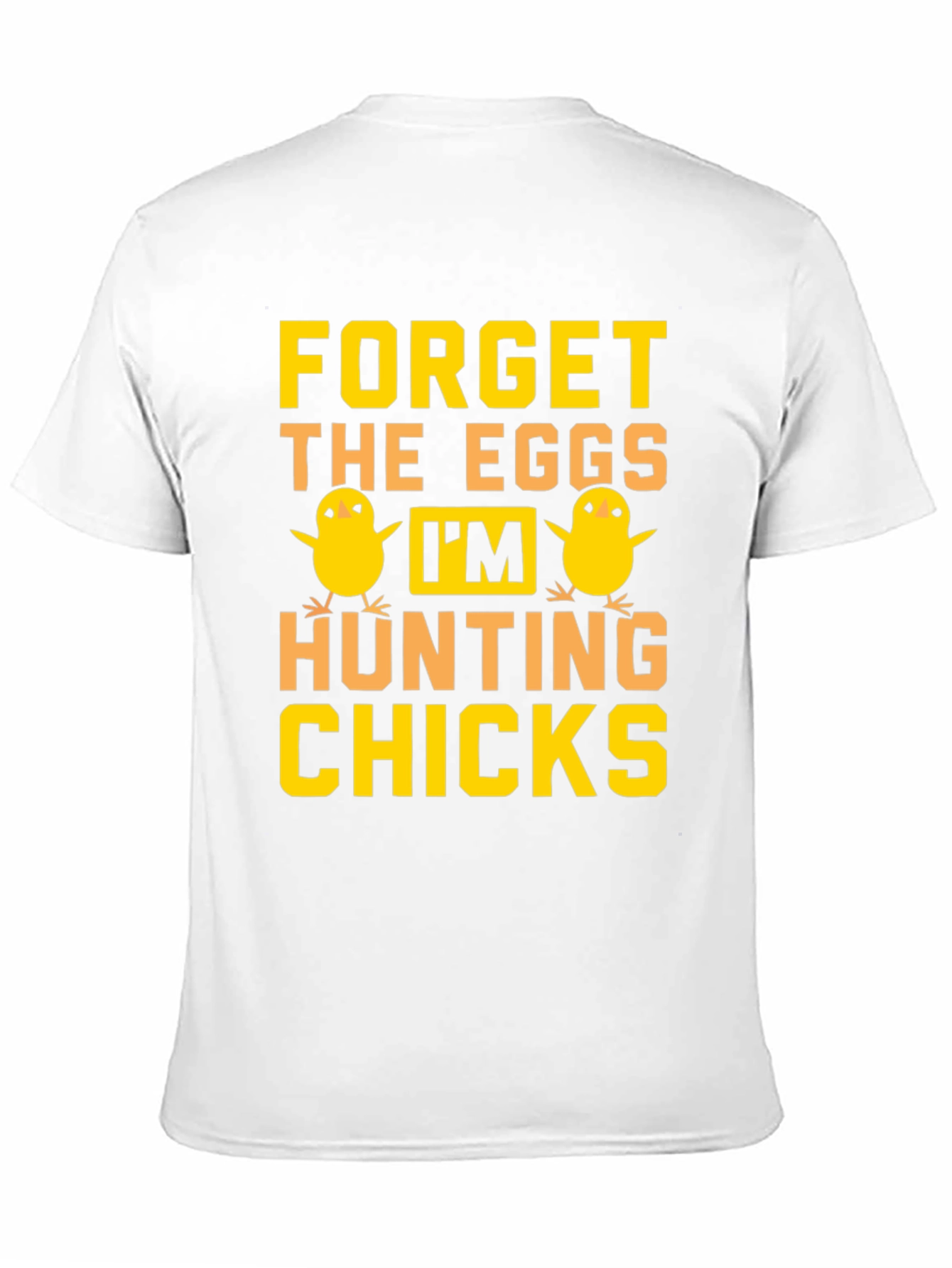 Funny Easter Hunting Chicks Graphic T-Shirt