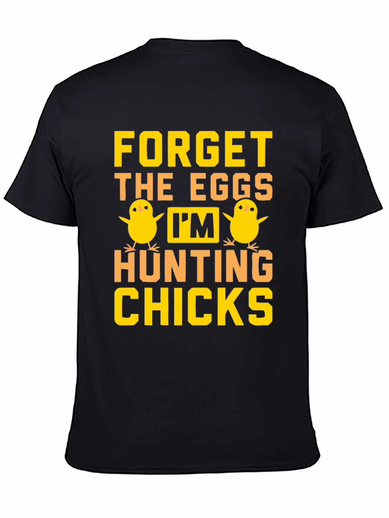 Funny Easter Hunting Chicks Graphic T-Shirt