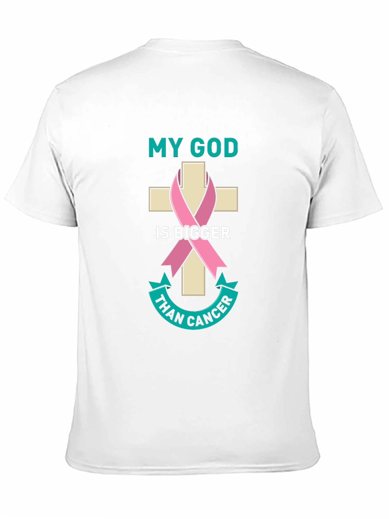 My God is Bigger Than Cancer Awareness T-Shirt
