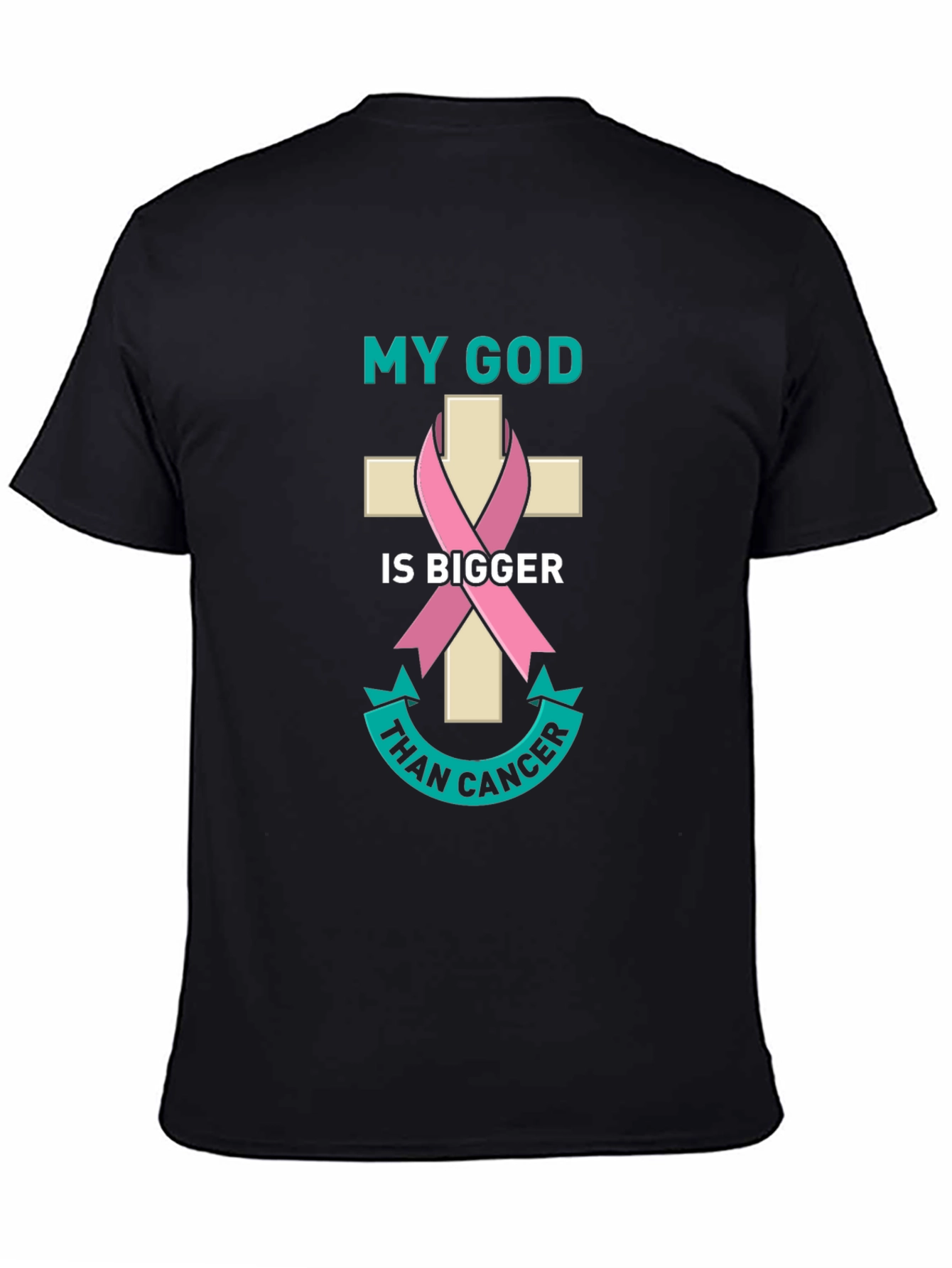 My God is Bigger Than Cancer Awareness T-Shirt
