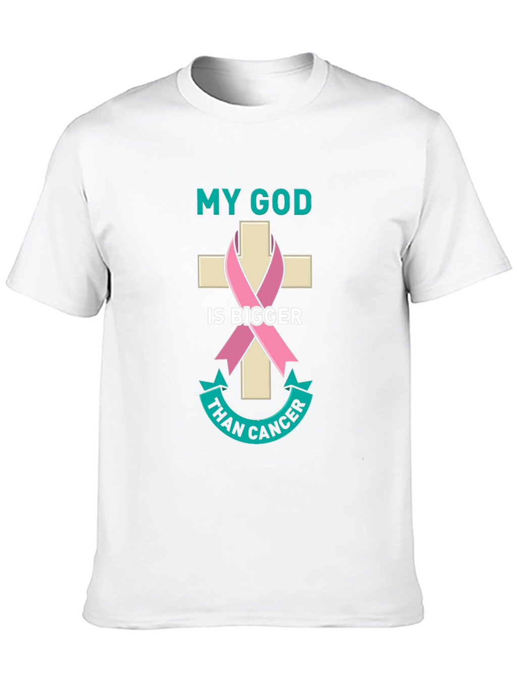 My God is Bigger Than Cancer Awareness T-Shirt