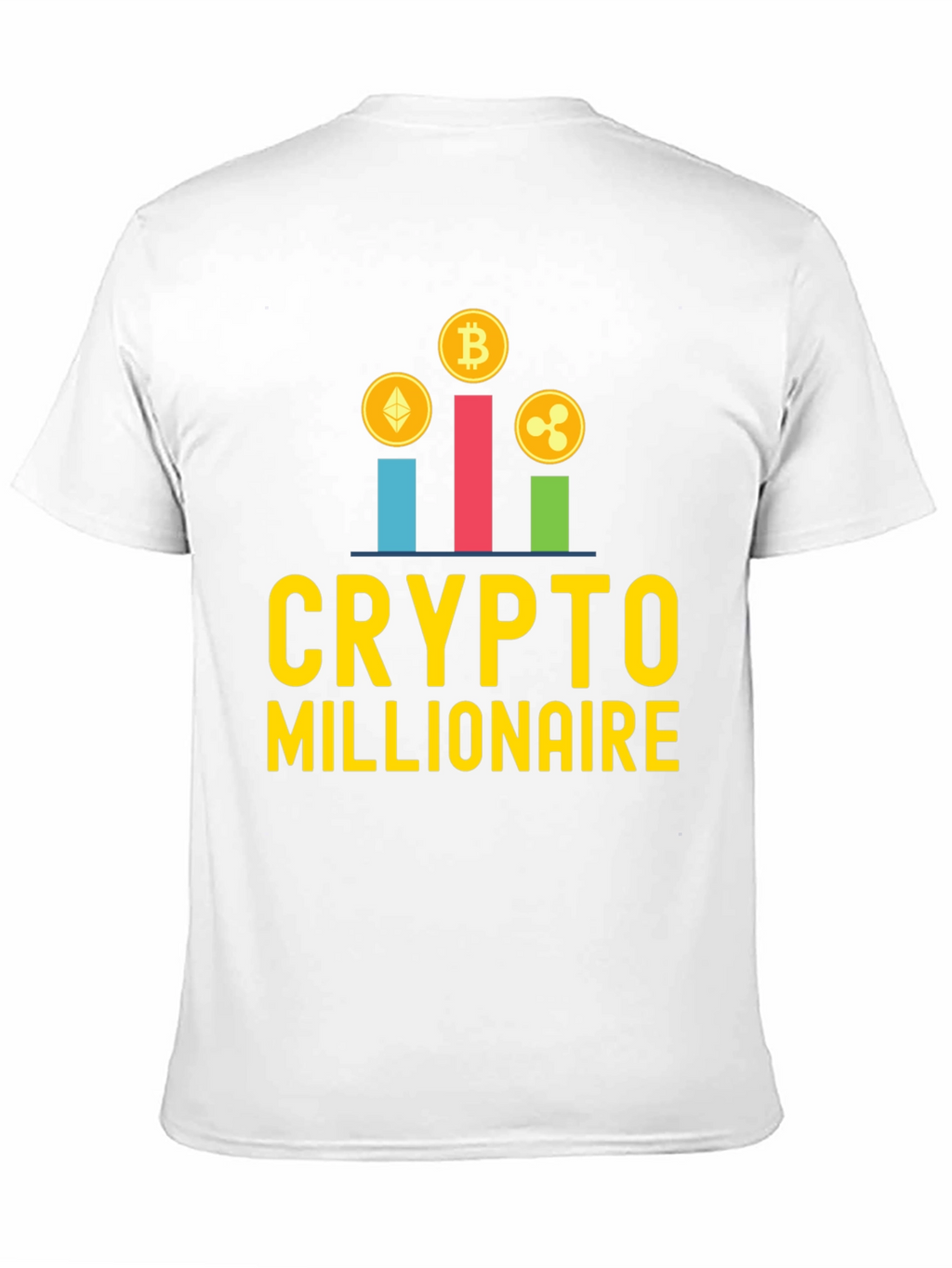 Crypto Millionaire Graphic Tee - Black Casual T-Shirt