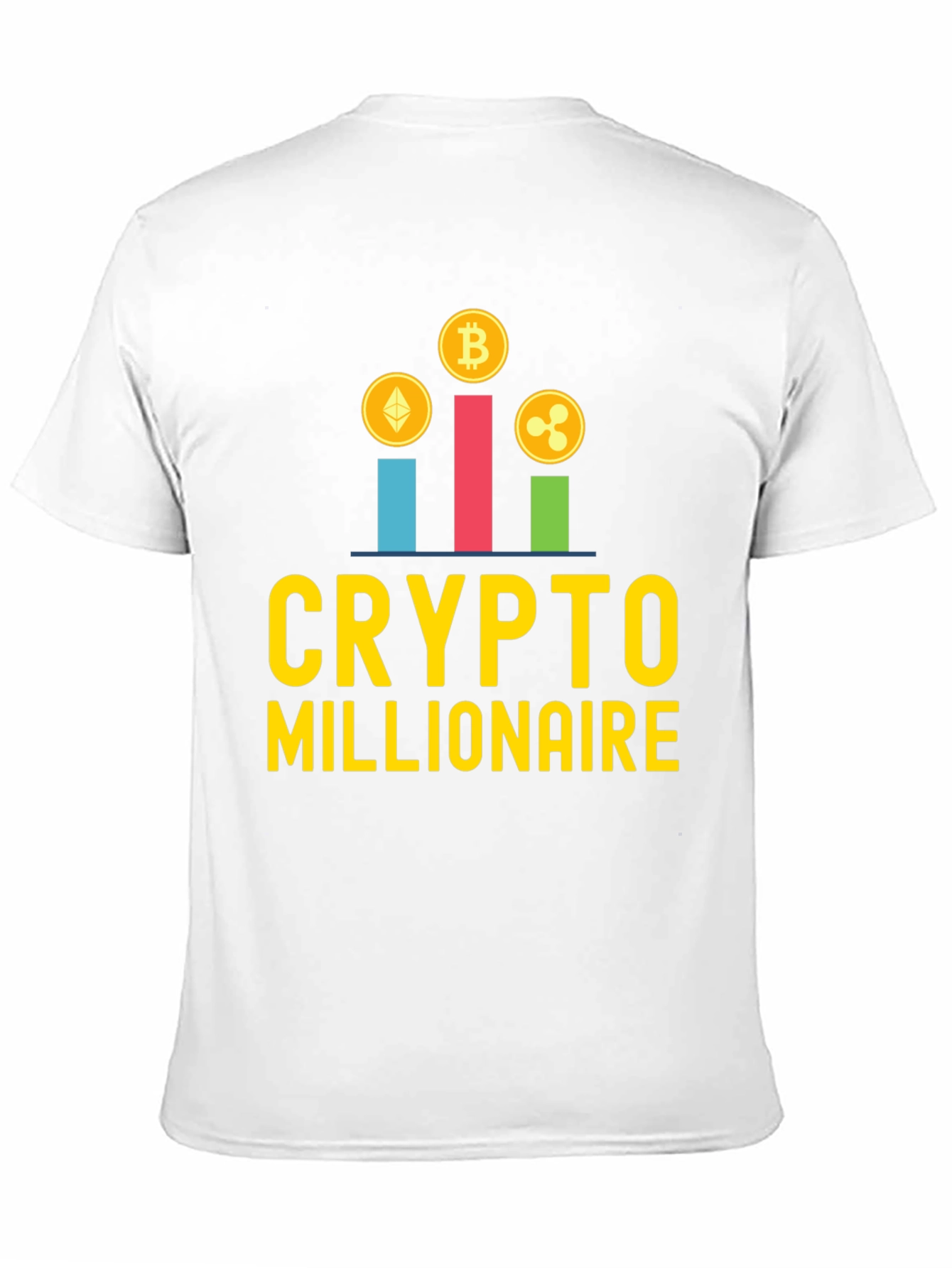 Crypto Millionaire Graphic Tee - Black Casual T-Shirt