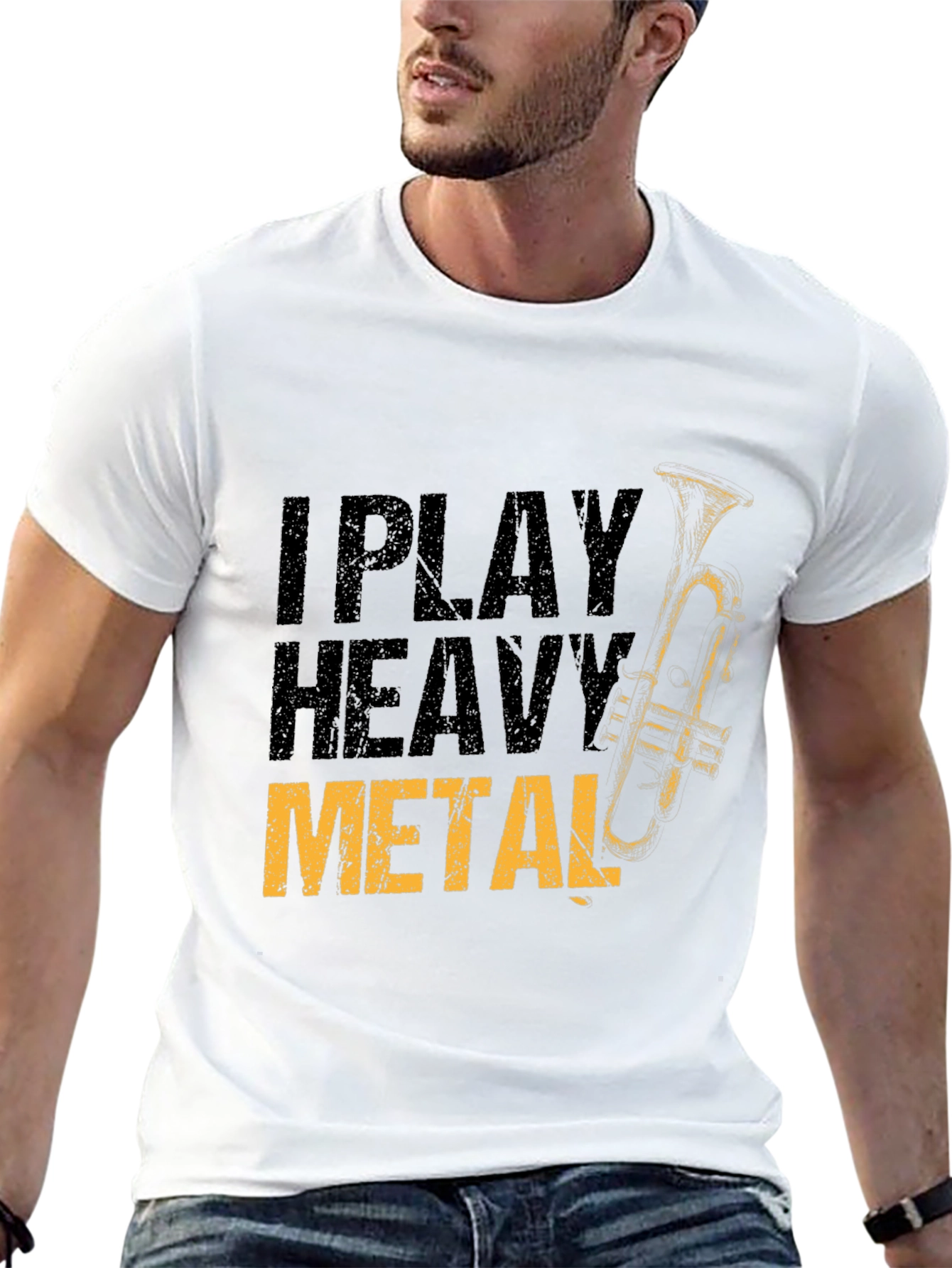 I Play Heavy Metal Trumpet Player T-Shirt