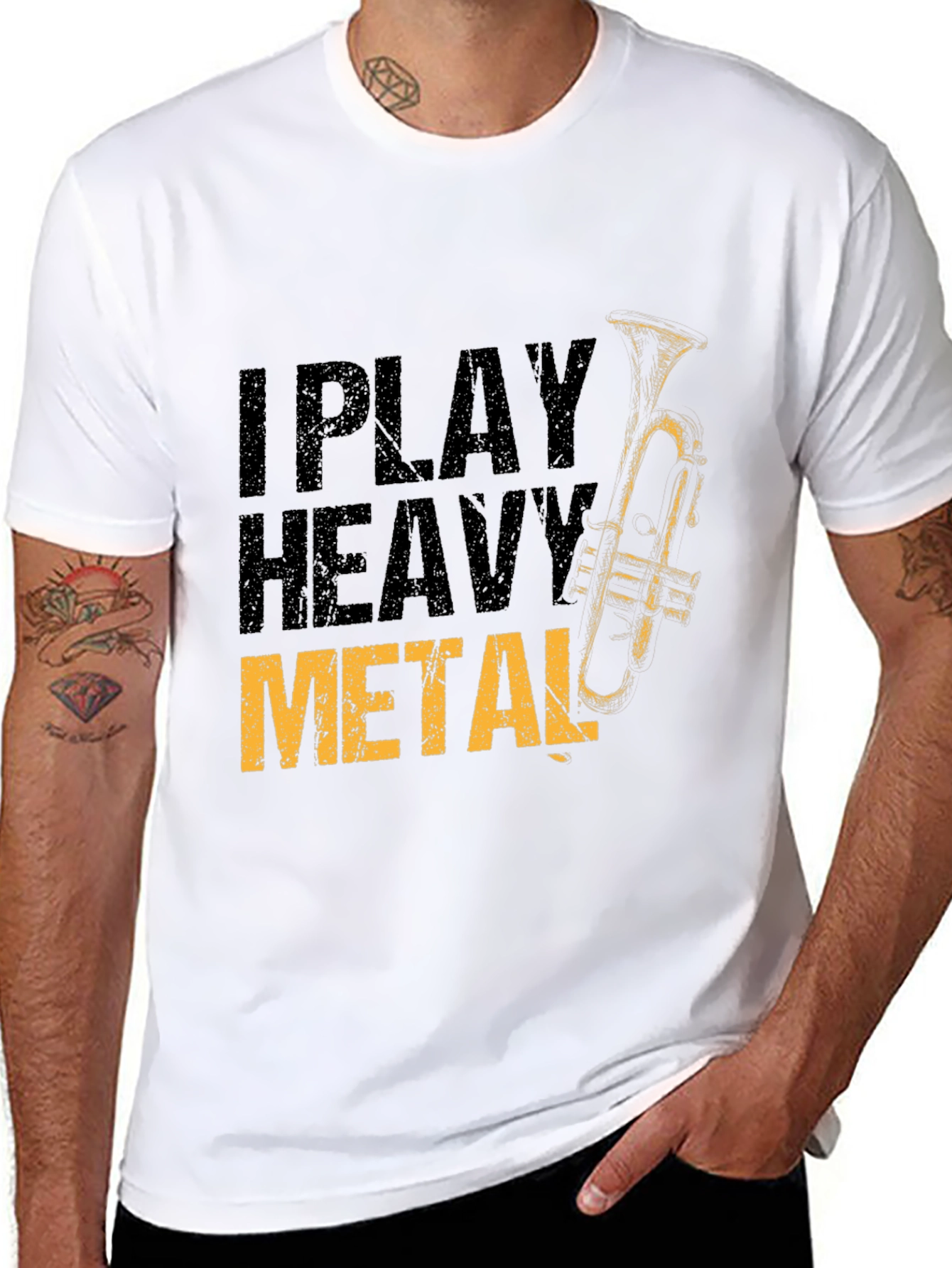 I Play Heavy Metal Trumpet Player T-Shirt