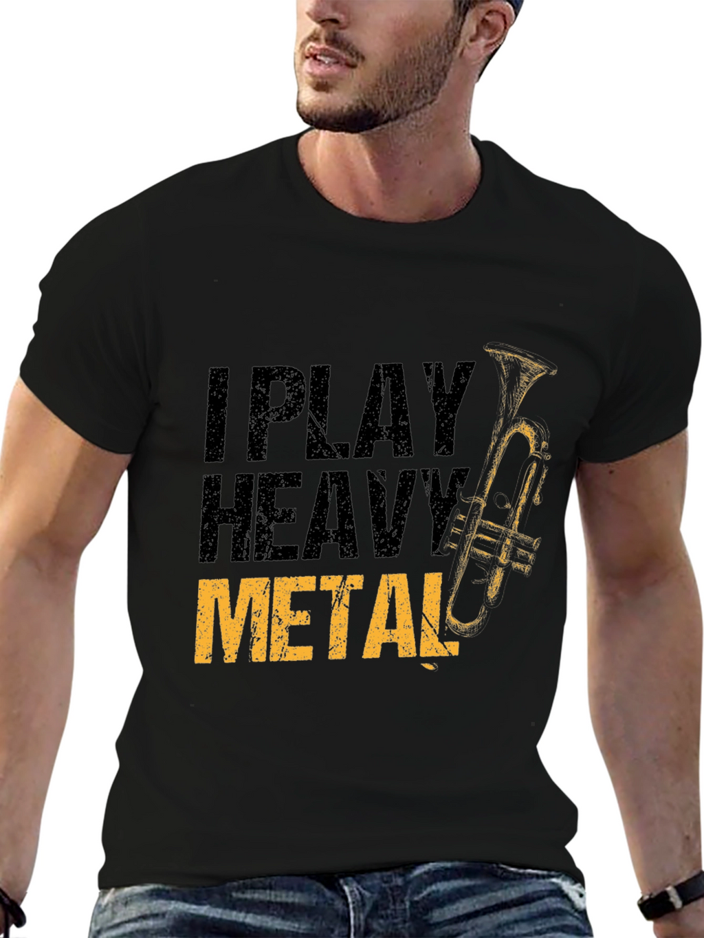I Play Heavy Metal Trumpet Player T-Shirt