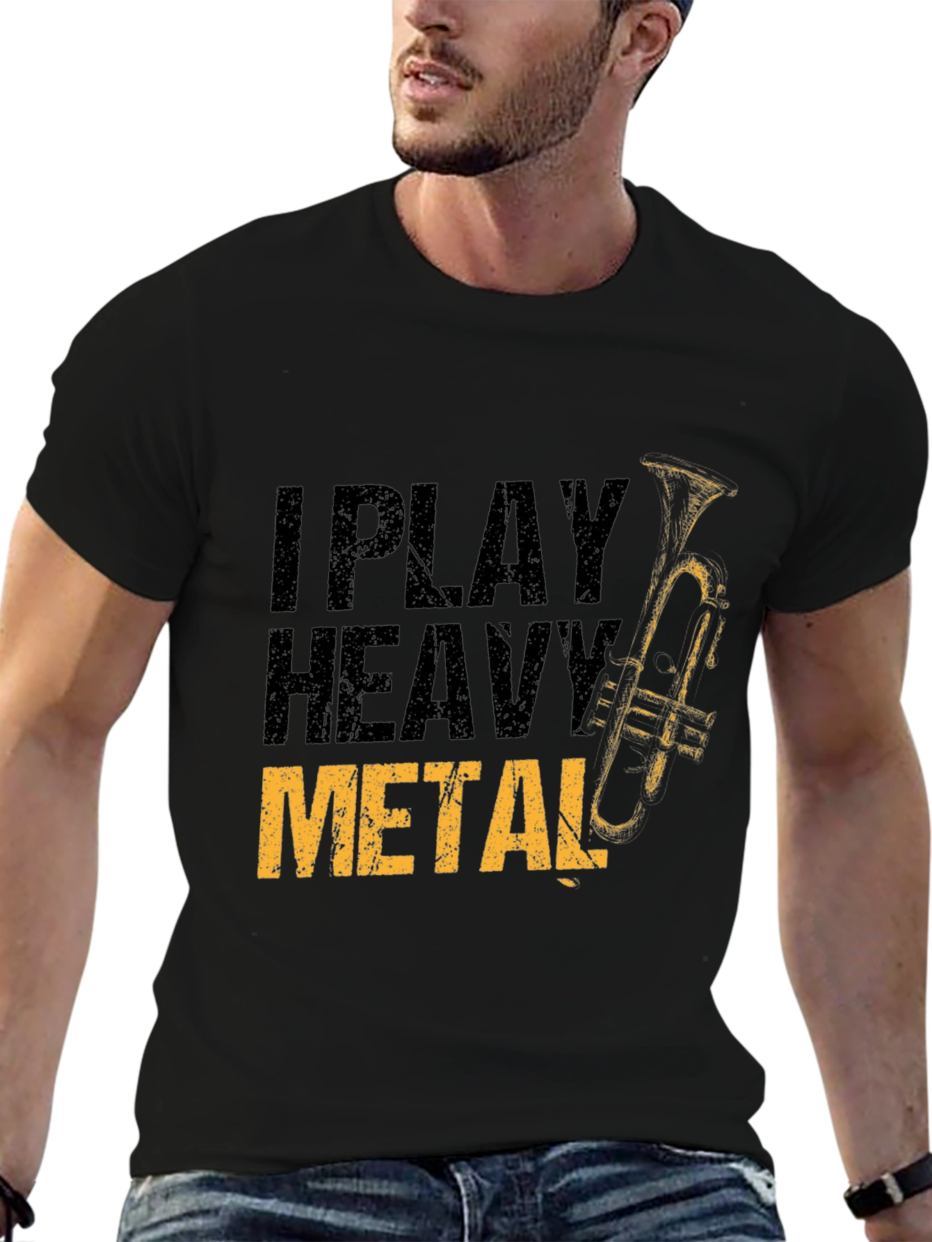 I Play Heavy Metal Trumpet Player T-Shirt